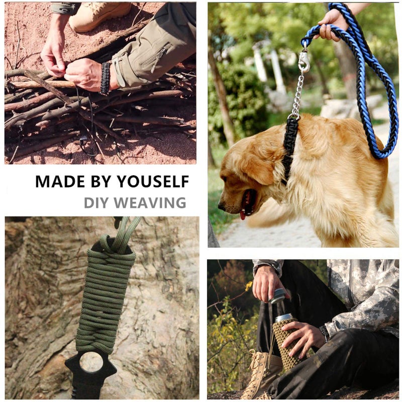 GeGeDa Paracord 9 Core 550 Parachute Cord Camping Rope 100FT (Army Green, 100feet) - Image 5
